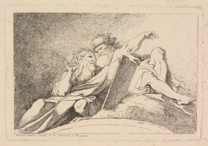二人の預言者 作： Jean Honoré Fragonard after Annibale Carracci