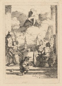 アントニーとクレオパトラの饗宴 作： Jean Honoré Fragonard after Giovanni Battista Tiepolo