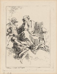 聖ルカ 作： Jean Honoré Fragonard after Giovanni Lanfranco