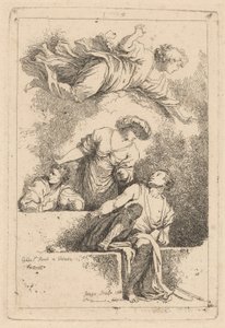 墓の弟子たち 作： Jean Honoré Fragonard after Jacopo Tintoretto