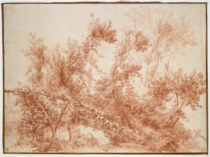 二人の子供のいるアーバー（ル・ニッド・ダルムール） 作： Jean Honore Fragonard