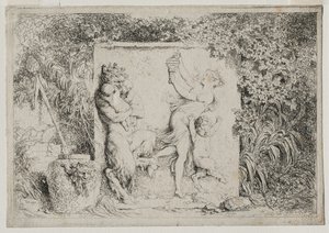 バッカナレス：サテュロスの踊り 作： Jean Honore Fragonard