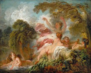 入浴者入浴者 作： Jean Honore Fragonard