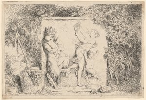 サテュロスの踊り 作： Jean Honore Fragonard