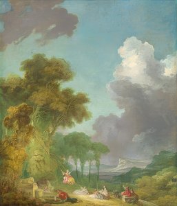 スイング。 1775-80年頃 作： Jean Honore Fragonard