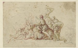 雄牛を装って木星に誘拐されたエウロパ 作： Jean Honore Fragonard