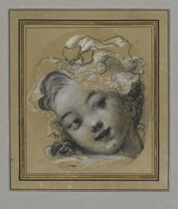 ボンネットを持つ少女 作： Jean Honore Fragonard