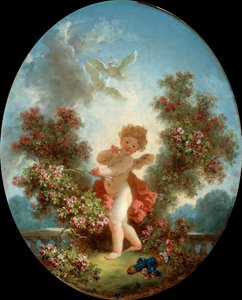 センチネルとしてのキューピッド、c。 1780年。 作： Jean Honore Fragonard