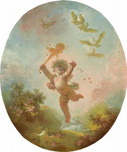 愚か者としての愛、c。 17731776。 作： Jean Honore Fragonard