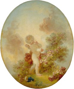 センチネルが大好き、1773-76年頃 作： Jean Honore Fragonard