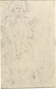 馬に乗った男 [裏面] 作： Jean Honore Fragonard