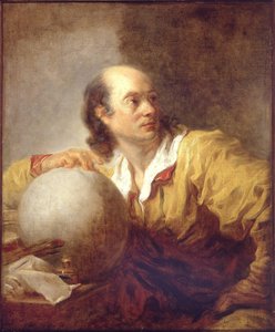 ジェローム・ラランド(1732-1807)の肖像 (Joseph Jerome Lefrancois de Lalande) - ジャン・オノレ・フラゴナール(1732-1806)作 - 1769年頃 - 油彩・カンヴァス - 72x59,5 - パリ市立美術博物館プチ・パレ(Petit Palais)