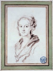 マルグリット・ジェラール（1767-1837）の肖像 フランスの画家、フラゴナールの義姉 ジャン・オノレ・フラゴナール（1732-1806）の水彩画 1800年頃 ブザンソン美術館蔵 作： Jean Honore Fragonard