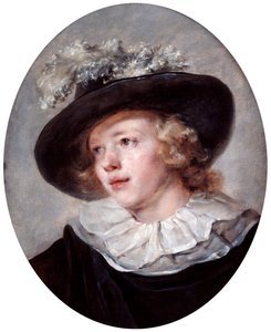 若い男の肖像、18世紀から19世紀 作： Jean Honore Fragonard