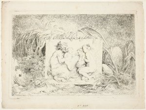 サテュロスたちの踊り（『バッカナレス』より 作： Jean Honore Fragonard