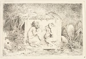 サテュロスの家族（『バッカナレス』または『サテュロスの遊び』より 作： Jean Honore Fragonard