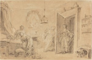 ベッドルーム 作： Jean Honore Fragonard