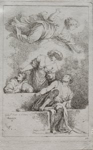 墓の弟子たち 作： Jean Honore Fragonard