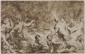 デシウスの葬儀、1774。 作： Jean Honore Fragonard