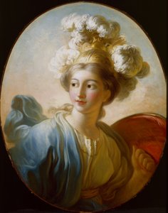 女神ミネルヴァ、1772年頃 作： Jean Honore Fragonard