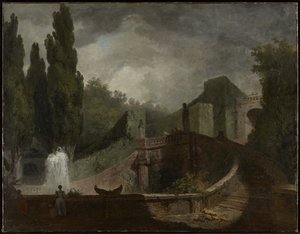 1759年頃のチボリのヴィラデステの大階段