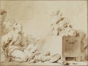 小さな説教者 作： Jean Honore Fragonard
