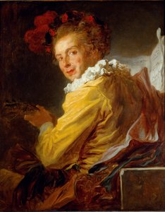 音楽 - アッベ・サン・ノンの弟、ムッシュー・ド・ラ・ブレテッシュの肖像 作： Jean Honore Fragonard