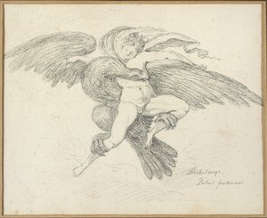ミケランジェロの後のガニメデのレイプ 作： Jean Honore Fragonard