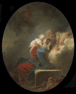 残りのエジプトへの飛行、1774年頃 作： Jean Honore Fragonard