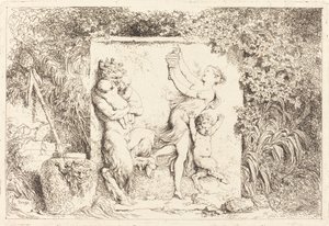 サテュロスの踊り 作： Jean Honore Fragonard