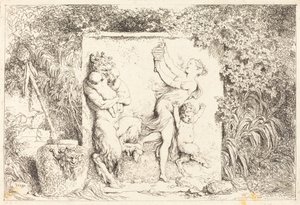 サテュロスの踊り 作： Jean Honore Fragonard