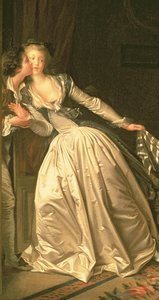 盗まれたキス、1788年頃（37519の詳細） 作： Jean Honore Fragonard