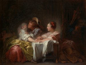 盗まれたキス」1760年頃