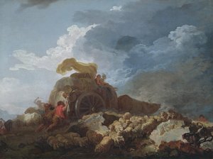 嵐、1759年頃 作： Jean Honore Fragonard