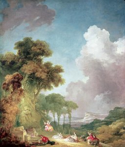 スイング、c.1775-1780 作： Jean Honore Fragonard