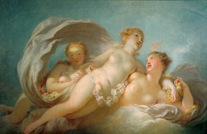 18世紀の三美神 作： Jean Honore Fragonard