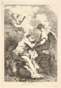 聖ジェロームのビジョン、ca。 1761-65。 作： Jean Honore Fragonard