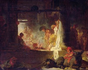 洗濯婦、1759年頃 作： Jean Honore Fragonard