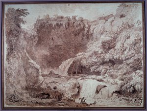 チボリのネプチューンの洞窟 ジャン・オノレ・フラゴナール（1732-1806）作 18世紀 ブザンソン美術博物館