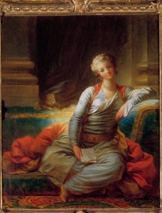 真珠を手にするスルタン ジャン・オノレ・フラゴナール（1732-1806）作 18世紀個人蔵。 作： Jean Honore Fragonard