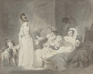 看護師への訪問 作： Jean Honore Fragonard