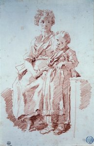 ジャン・オノレ・フラゴナール（1732-1806）の「少女と三人の妹」 1774年 ブザンソン、ボザール美術館 作： Jean Honore Fragonard