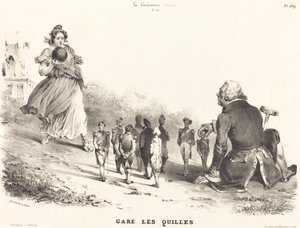 スキットルズを駐車する 作： Jean Ignace Isidore Grandville