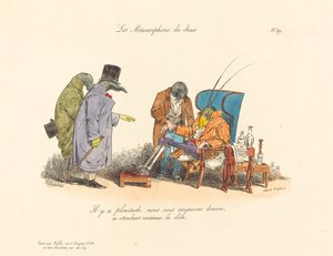 病んでいるクリケット 作： Jean Ignace Isidore Grandville