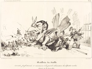Artillerie du Diable (悪魔の砲兵隊) 作： Jean Ignace Isidore Grandville and Eugène Hippolyte Forest