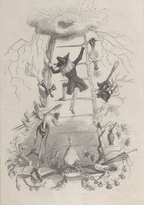 Jérôme Paturot, by Louis Reybaud, Paris, 1846年頃のイラスト。 作： Jean Ignace Isidore Gérard