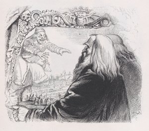 ベランジェ全集（1836年）より「無限に小さい」。 作： Jean Ignace Isidore Gérard