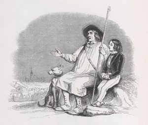 ベランジェ全集からの流れ星、1836年。 作： Jean Ignace Isidore Gérard