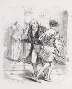 ベランジェ全集、1836年から逃げるミューズ。 作： Jean Ignace Isidore Gérard