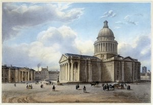 パンテオン（1840年頃、ジャコテとブノワが設計した「パリとその周辺のプロムナード」の中のもの